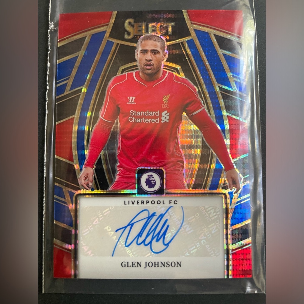 Panini Select Prizm 2023-24 Glen Johnson Liverpool SS-GJ Autograph Card